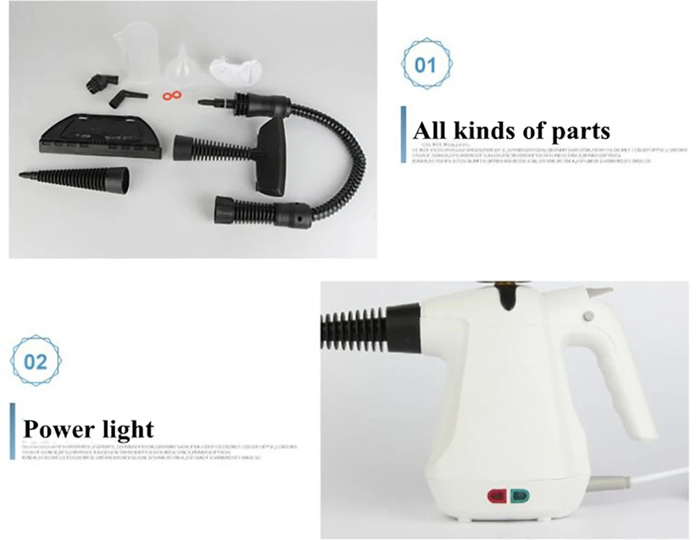 220V Home Use Portable Electric Handy Steam Cleaner for Home Steam Gun Cleaning Machine High Temperature Vapor Cleaner