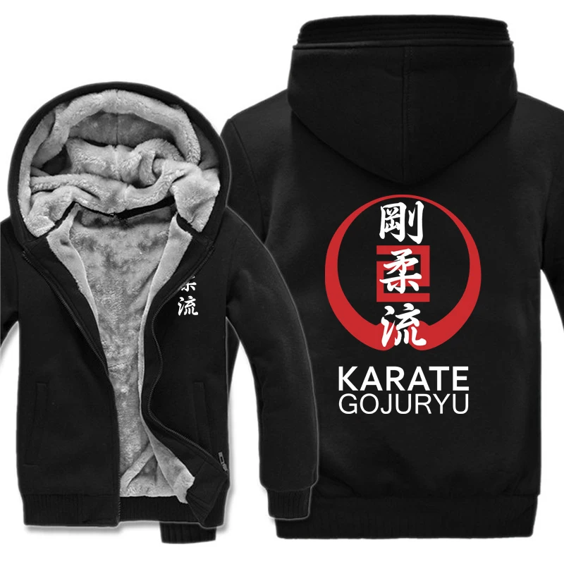 Goju Ryu Kai Karate Hoodies Men Cool Thicken Winter GojuRyu  Sweatshirt Pullover Mans Coat