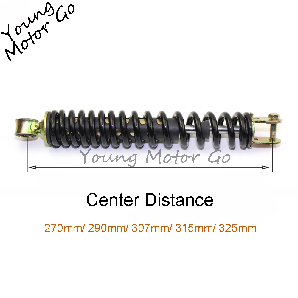 

1PC 270mm 290mm 307mm 315mm 325mm Motorcycle Single Spring Rear Shock Absorber Suspension Scooter Yamaha Jog 125 80 Guangyang