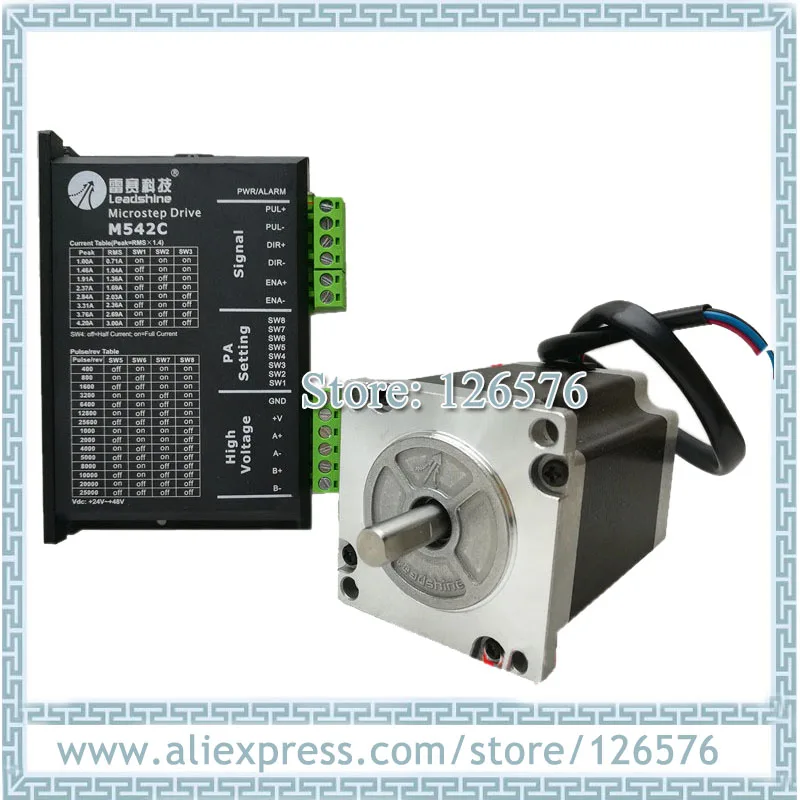 Original Leadshine 2 phase hybrid stepper motor 57HS22 / 57HS22-A / 57CM23 + M542C Driver