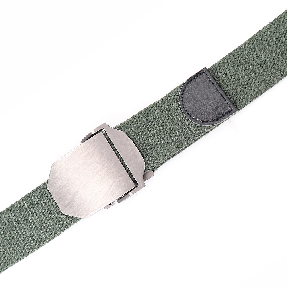 Canvas Tactical Belts for Teenagers Lengthen and Buckle Casual Jeans Accessories Fashionable and Luxurious Outdoor Sports Belts