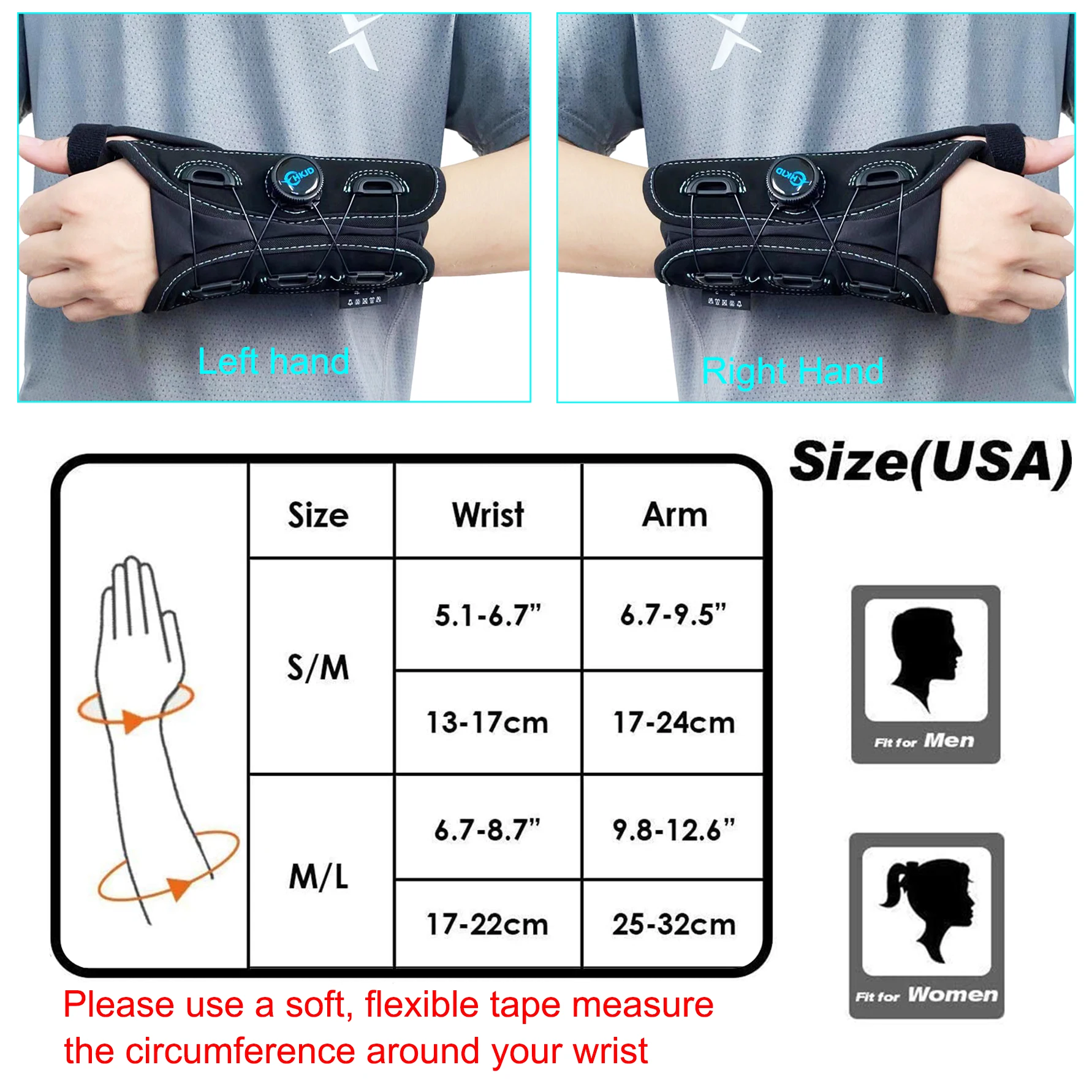 Thumb and Wrist Spica Splint with Advanced Technology Brace for Arthritis,Tendonitis, Carpal Tunnel Syndrome Pain Relief