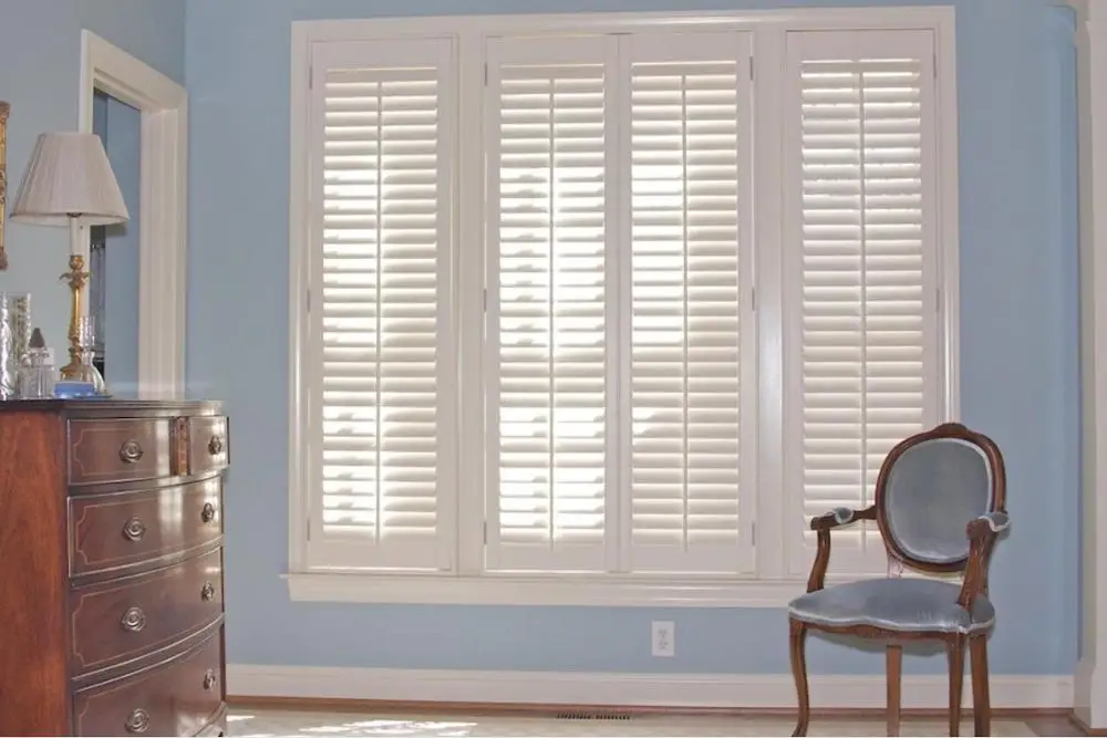 

Custom Basswood Plantation Shutters Wooden Blinds Solid Wood Shutter Louvers PS273