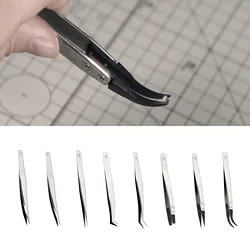 DSPIAE AT-TZ HG Angled Tweezers Modeling Hobby Craft Tools Accessory Industrial Tweezers Anti-static Antimagnetic Heat Resistant