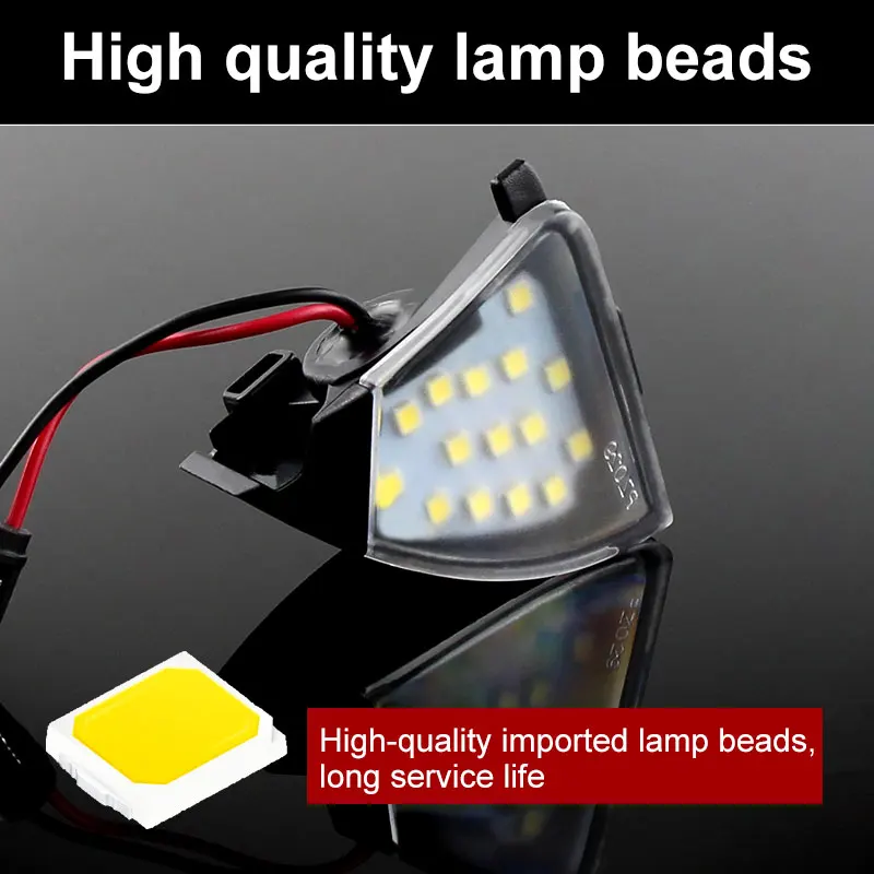 Canbus Error Free LED Under Mirror Light Puddle Lamp For VW Golf 5 GTI Mk5 MkV Jetta Passat B6 R32 Golf6 Variant Welcome Light
