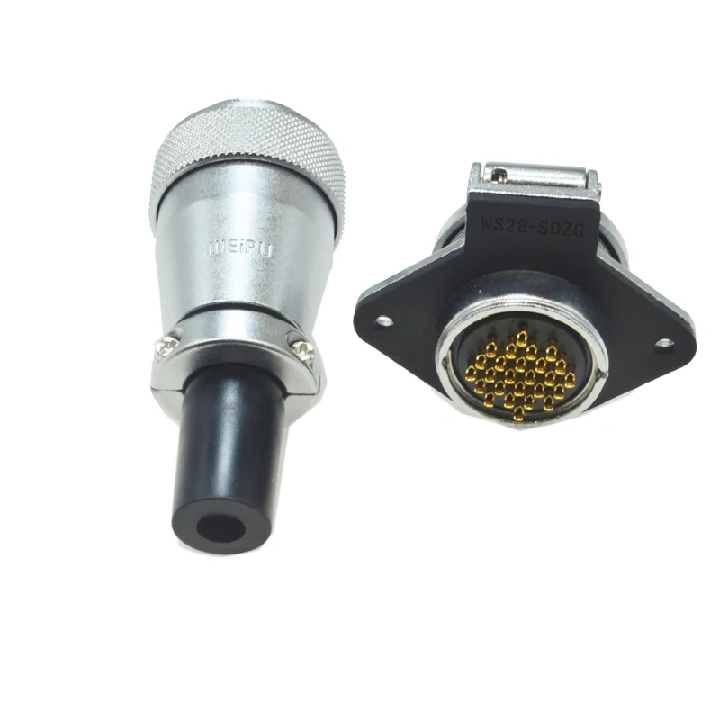 Original WEIPU WS28 TQ + Z ZM ZG 2 3 4 7 8 9 10 12 16 17 20 24 26 Pin Stecker Weiblich TQ Sleeve Kabel Stecker Männlichen Runde Buchse – Detail 12