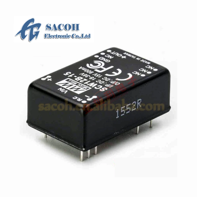 1PCS/lot New OriginaI SCW12B-15 or SCW12B-12 or SCW12B-05 SCW12A-15 SCW12A-12 SCW12A-05 DIP-8 12W DC-DC single Output Converter