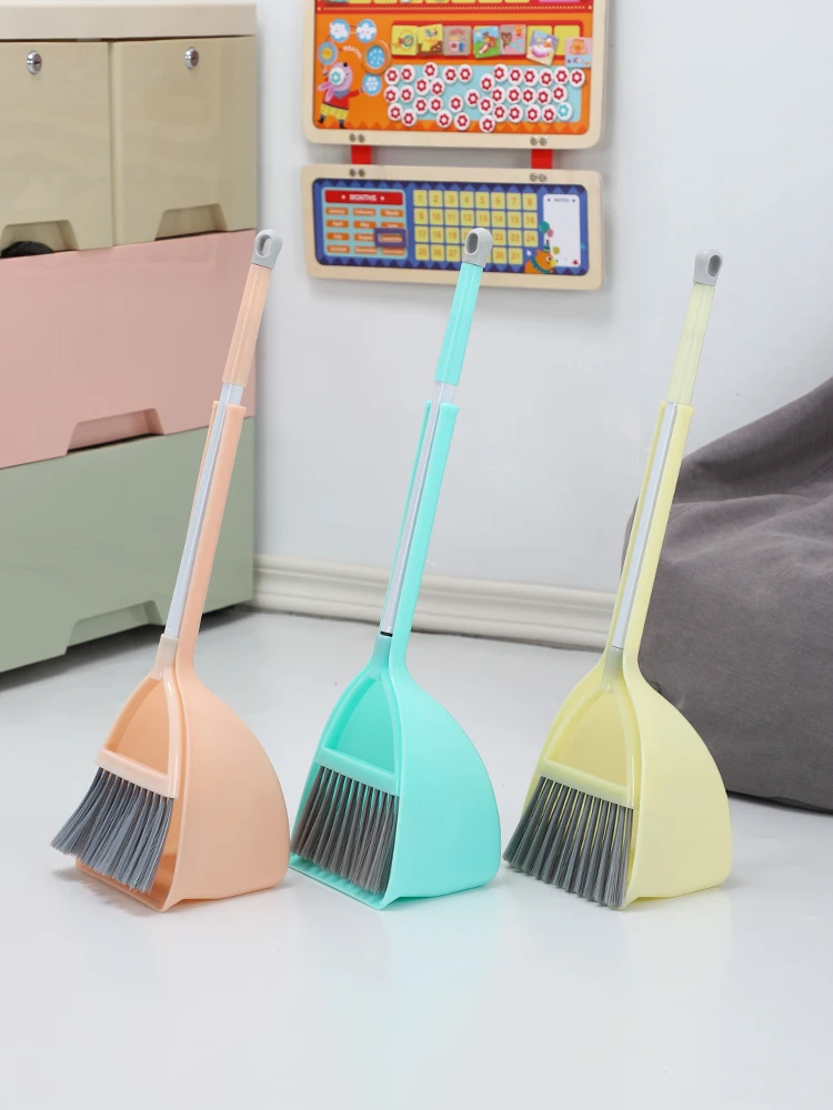 Children's Mini Small Broom Broom Mop Combination Play House Sweeping Toy Corner Cleaning Broom Dustpan Set