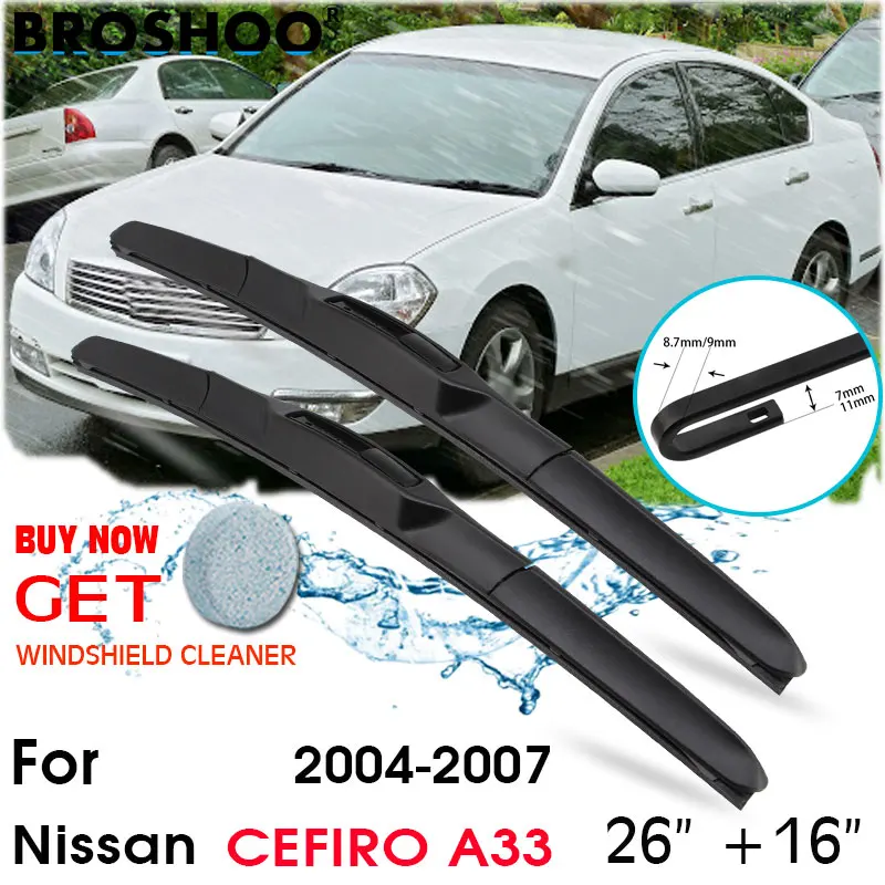 Car Wiper Blade Front Window Windscreen Windshield Wiper Fit Blades Accessories For Nissan CEFIRO A33 26