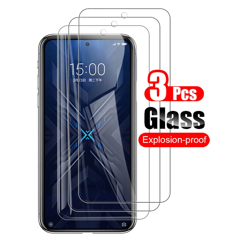 3Pcs For Xiaomi Black Shark 4 Tempered Glass Screen Protector Guard For Xiaomi Blackshark 4S Pro Shark4 Protective Glass Film 9H