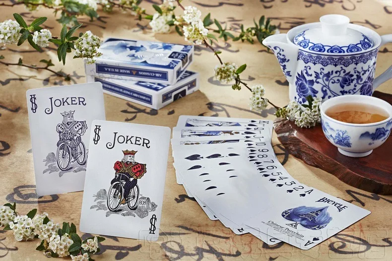 Bicycle Opera Playing Cards Porcelain Deck Chinese Element Poker USPCC Magic Card Games Magic Tricks Props for Magician