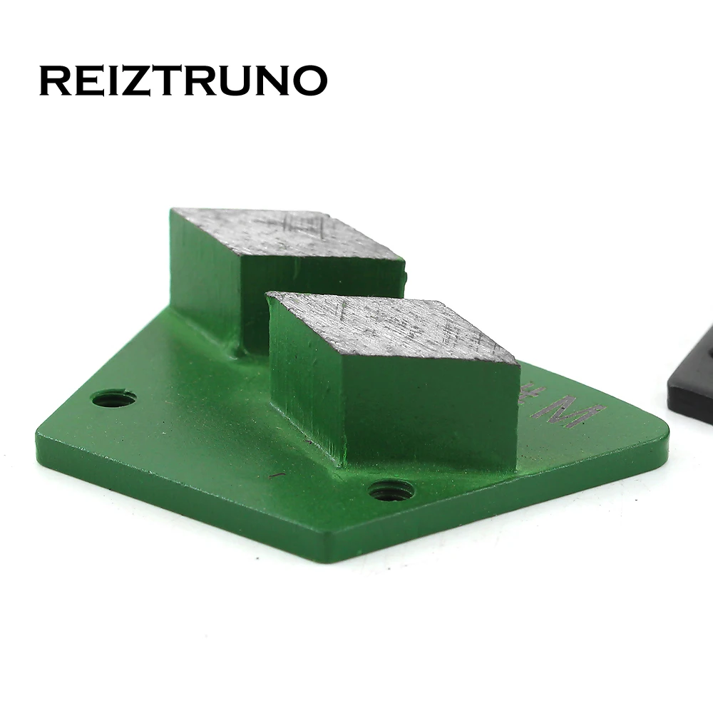 REIZTRUNO 1 pezzo Da Terra triangolo utensili di rettifica con due rombo segmenti di Diamante schiave Del metallo Disco di Macinazione Per Cemento
