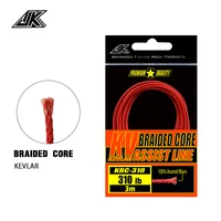 JK KBC-Línea de asistencia trenzada fuerte de Kevlar, sedal de pesca rojo de 8 hebras, señuelo de asistencia de anzuelo Jigging de encuadernación, 100/150/190/310LB