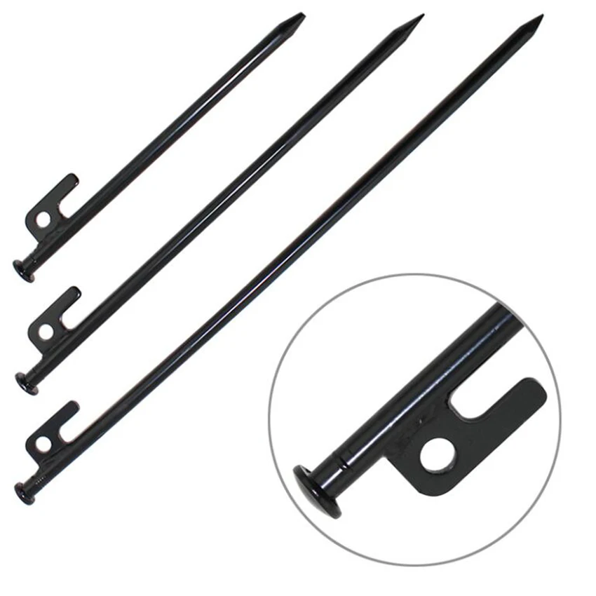 

5PCS/Lot Tent Stakes 40cm Heavy Duty Camping Stakes Forged Steel Tent Pegs Nails Outdoor Solid Stakes for Hiking, Backpacking