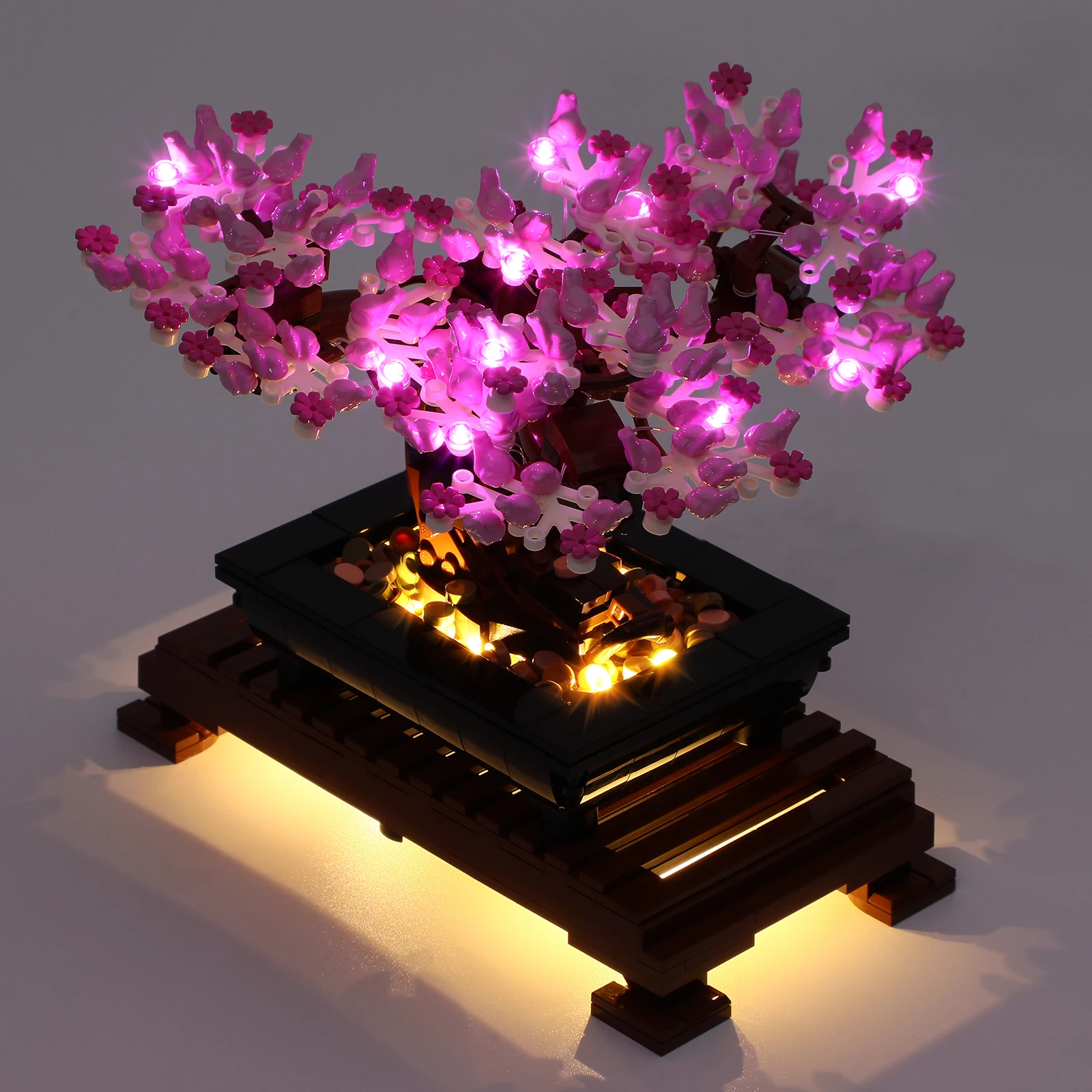 JOY MAGS-Kit de luces Led para árbol bonsái, versión de flores rosas, 10281 (no incluye el modelo)