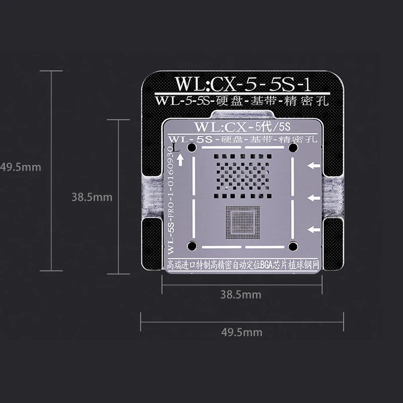 BGA Reballing Stencil for iphone 5/5S/6/6P/6S/6SP/7/7P/8/8P/X/XR/XS MAX/11/11PRO MAX/12 NAND Baseband Plant Tin Platform