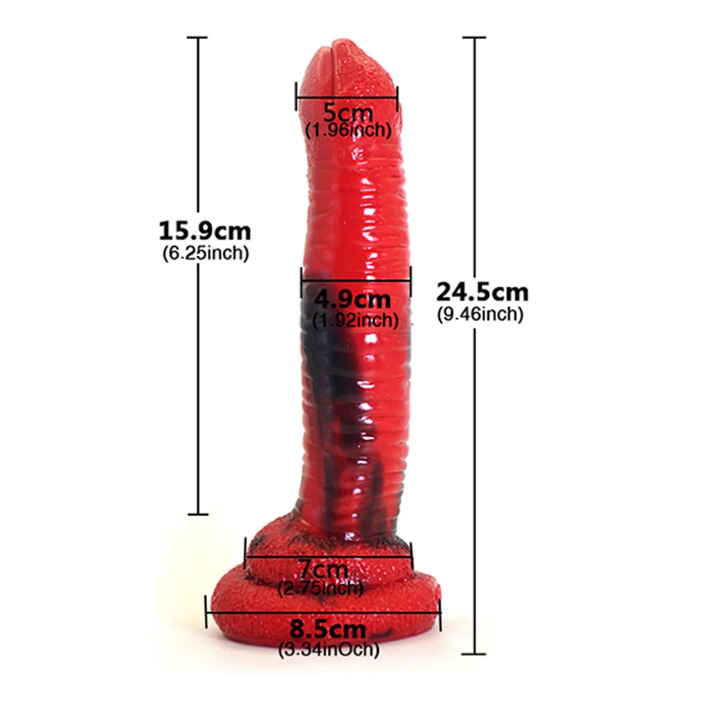 FAAK 2020 new red and black colorful animal horse dildo dog wolf fake penis sex toys for women female masturbate adult games