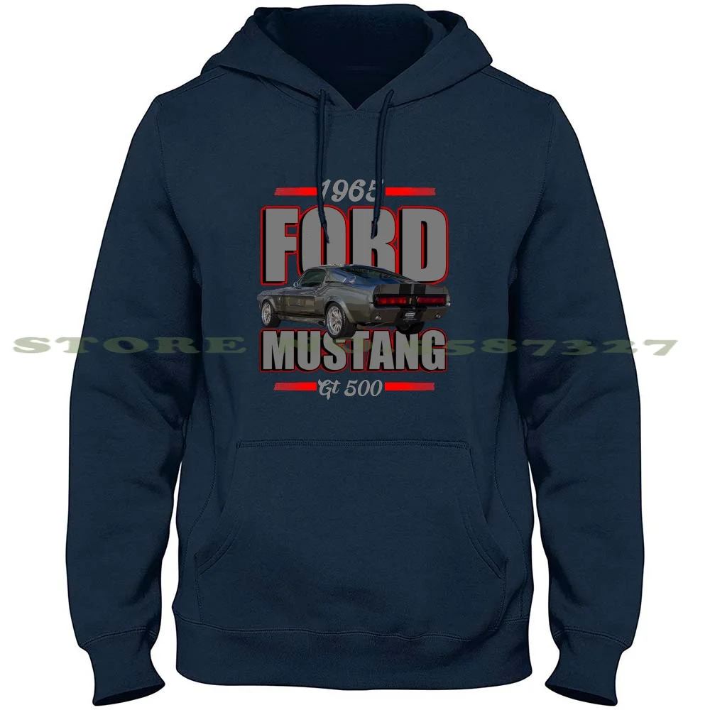 1965 Ford Mustang Gt 500 Streetwear Sport Hoodie Sweatshirt Shelby Gt500 Muscle Car Car Enthusiast American Car Cars Big Car