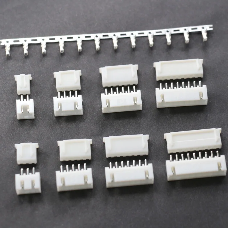 

50pc Right Angle Pin Header Socket PH 2.0mm 2P 3P 4P 5P 6P 7P 8P 9P 10P Wire Adaptor Male Female Connectors Terminal Accessories