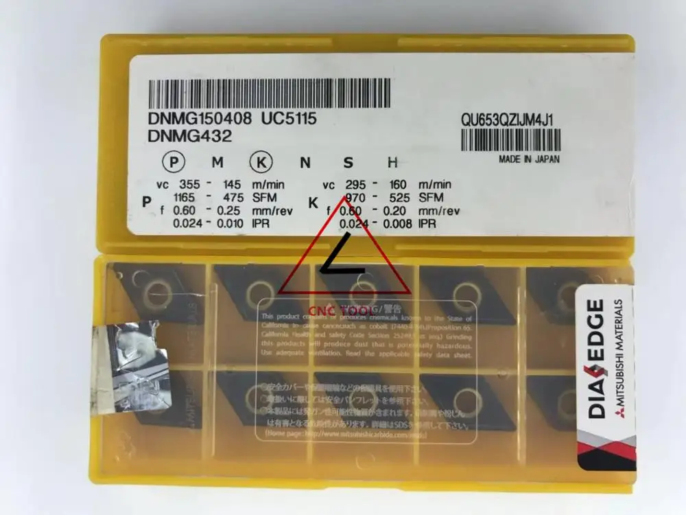 

DNMG 150408 UC5115 10pcs original turning insert DIAEDGE