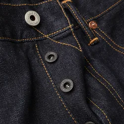 DN-0006 14oz giappone Raw Indigo Selvage pantaloni larghi lavati jeans in Denim sanforizzato