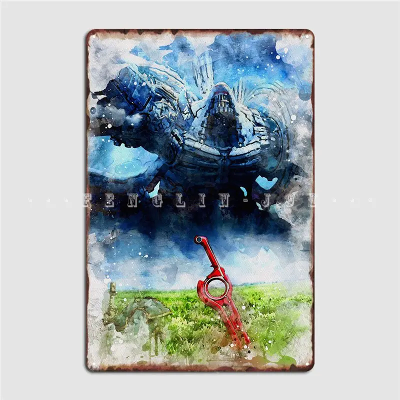 Xenoblade Chronicles Metal Plaque Poster Club Home Classic Bar Cave Plaques Tin sign Poster