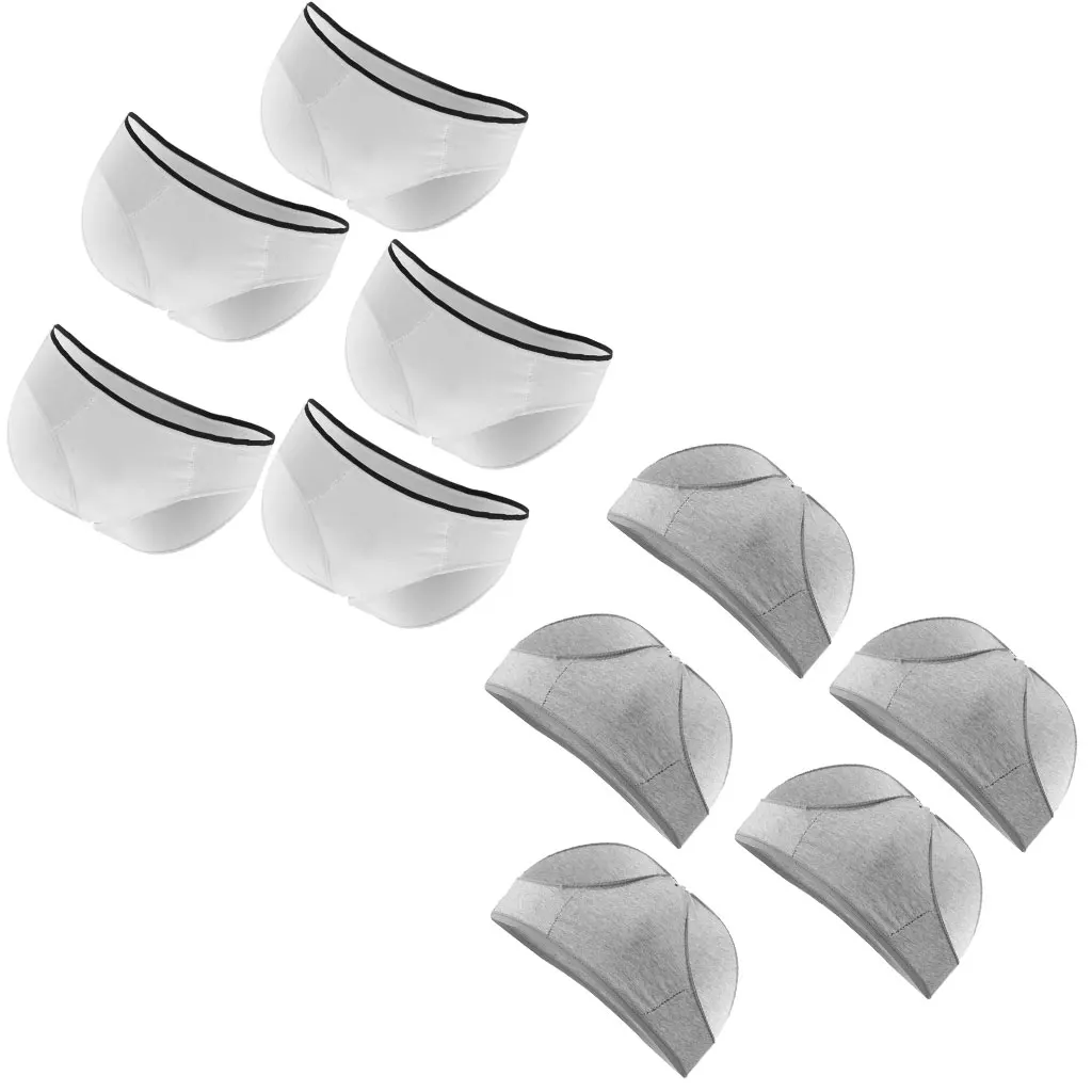 5 Pieces Disposable Men Lingerie Briefs Single Use Cotton Panties Underwear for Modern Life