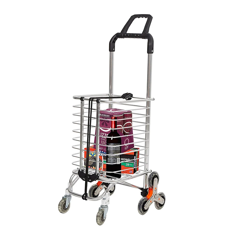 Heavy Duty Grocery Utility Folding Shopping Cart Trolley Truck with 8 Climber Wheels Trolley 110lbs