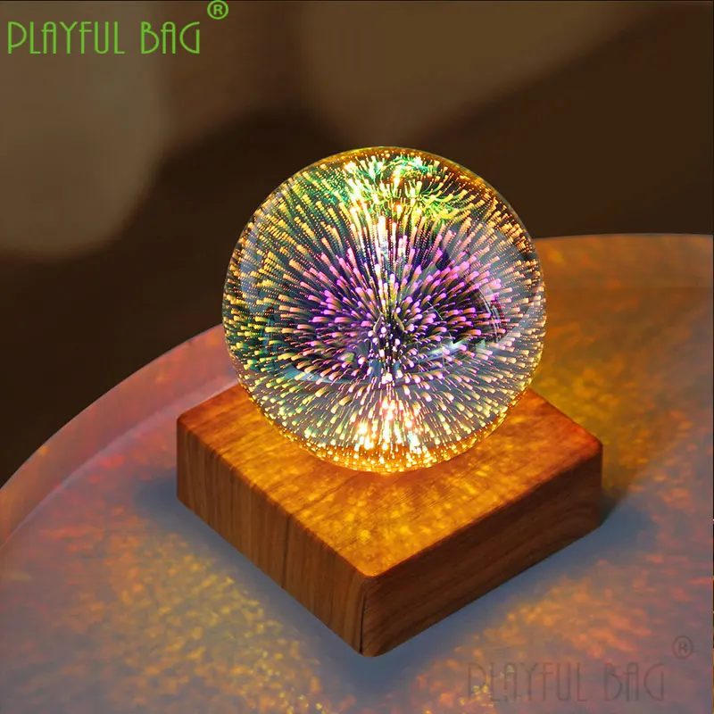 Lamp brand 3D fireworks lamp bedroom bedside starry sky LED colorful table lamp USB small night lamp creative toy vd41