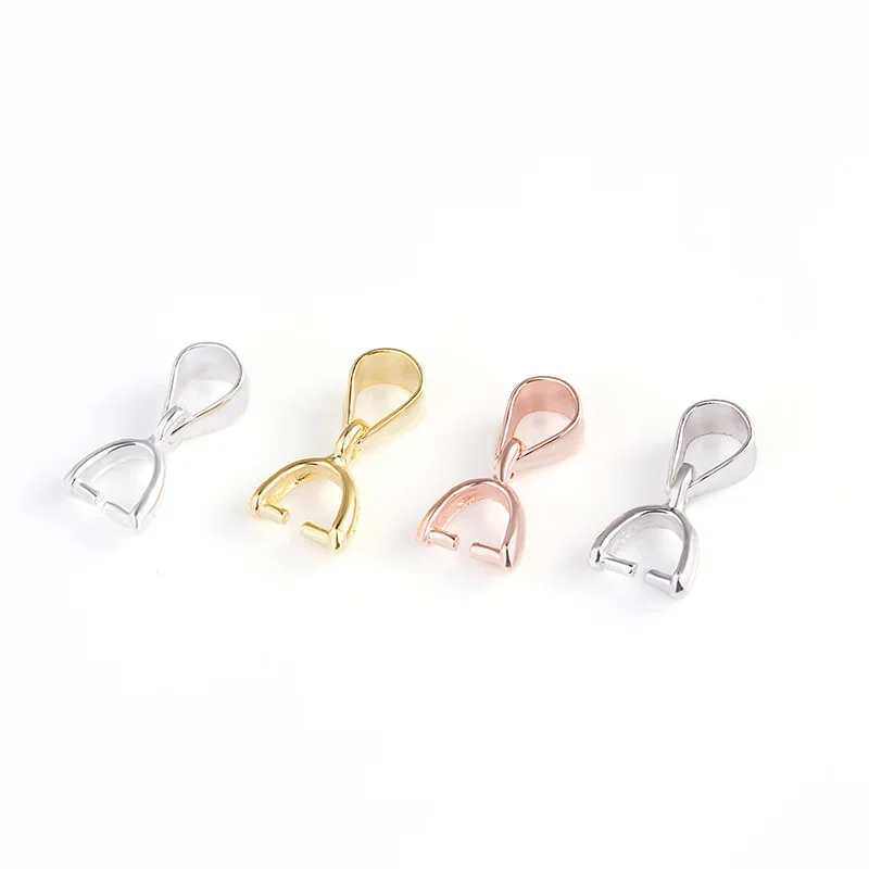 30pcs/lot 2019 new stainless steel 2.5*14/3*15/4*16/5*18mm clip button pendant buckle blank base accessories wholesale