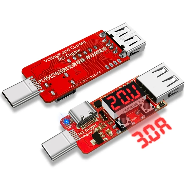 Protokół PD type-c ładowarka PD2.0 5V9V12V15V20V automatyczny czujnik napięcia dla xiaomi ładowarka PD wyzwalacz stałe napięcie