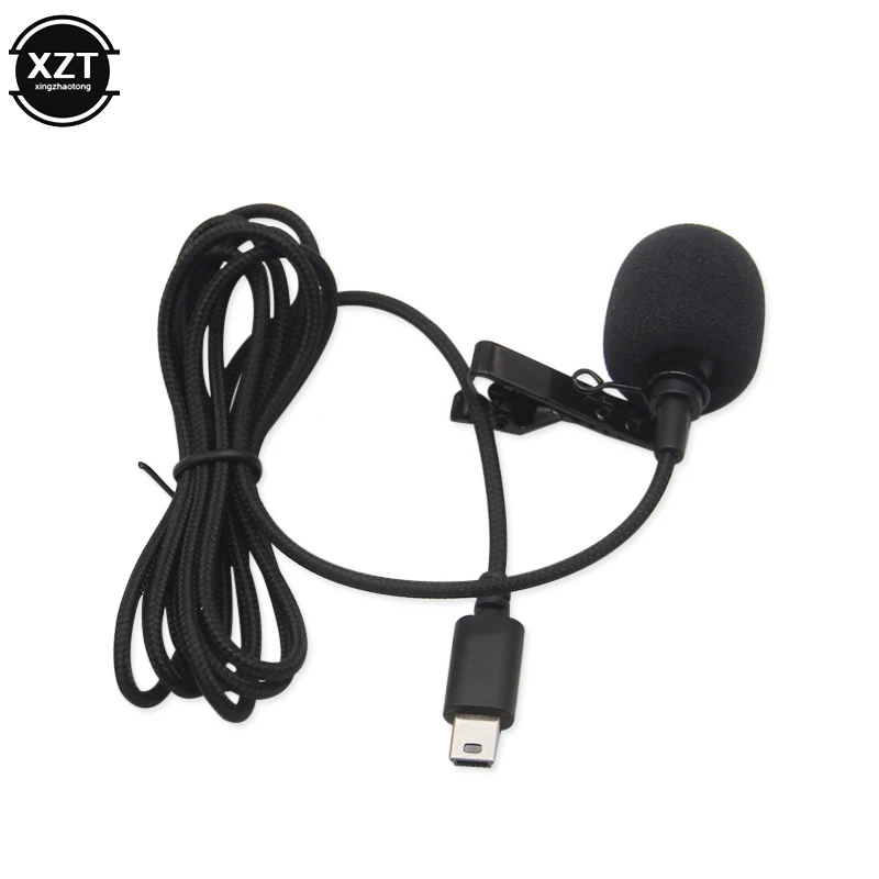 Camera Mini USB Microphone Lapel DV Lavalier Mic Portable External Stereo Microphones for Gopro Hero 3 3+ 4 Action Camera