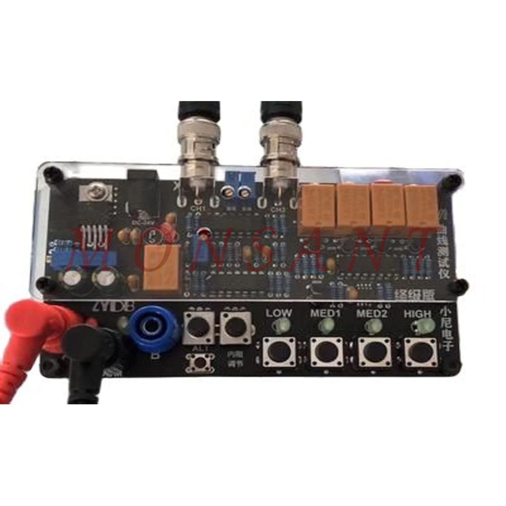 Probador de curva VI de dos canales