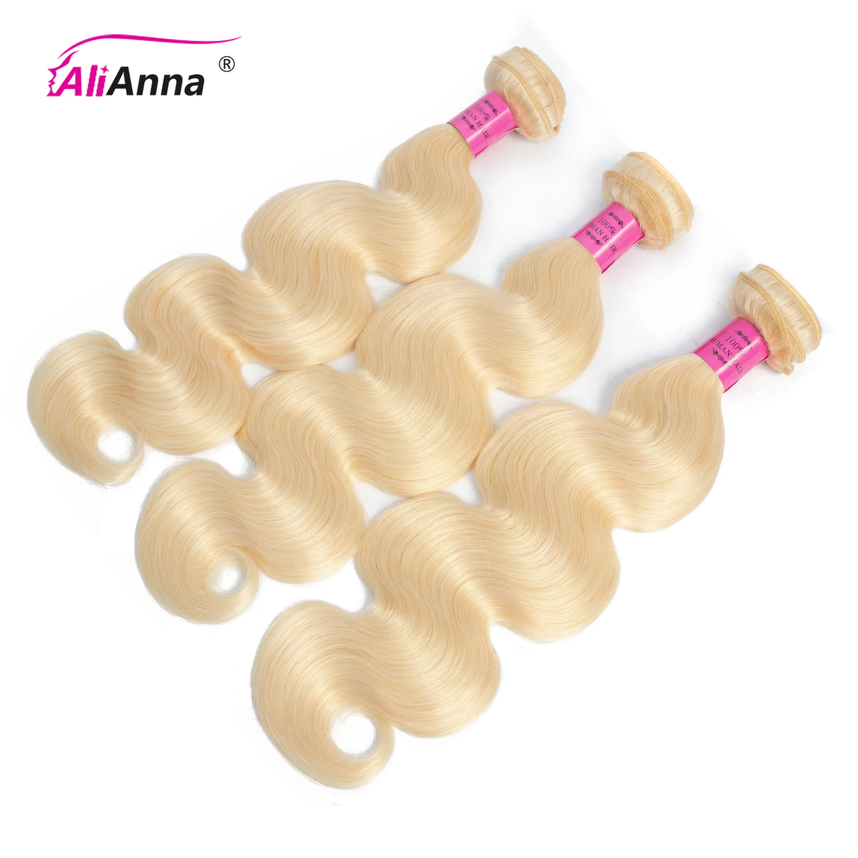 

Brazilian Hair Weave Bundles Honey Blonde Bundles Remy Human Hair Extension ALIANNA Body Wave Bundles 30 inch 613 Bundles Hair