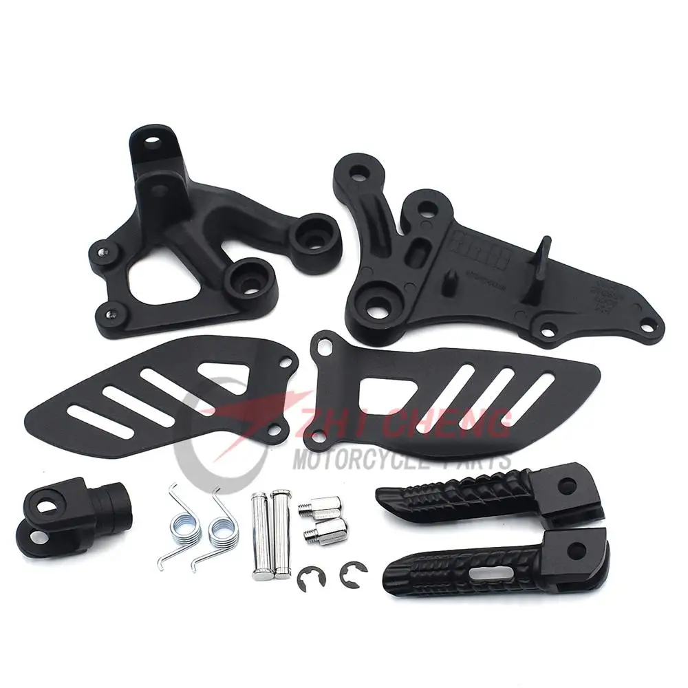 Motorcycle Footrest Set Front Foot Pegs Bracket Mount For Suzuki GSXR600 GSXR750 2006-2010 GSXR 600 750