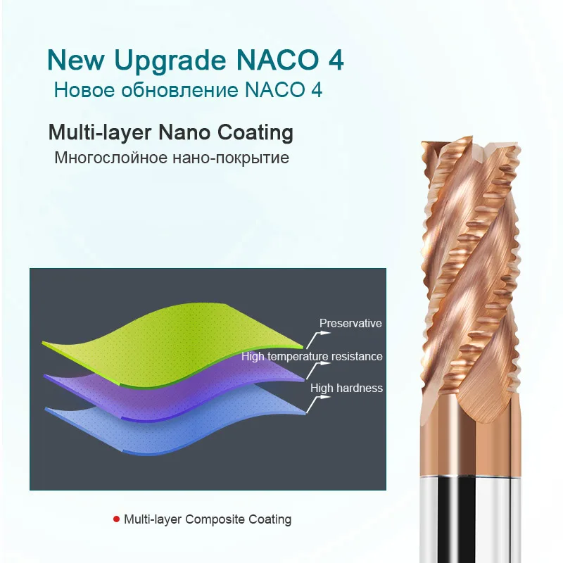Fresa per sgrossatura in metallo duro integrale 3 flauti 4 denti per acciaio ferro alluminio acrilico fresa per legno 6 10 12mm utensili di fresatura CNC