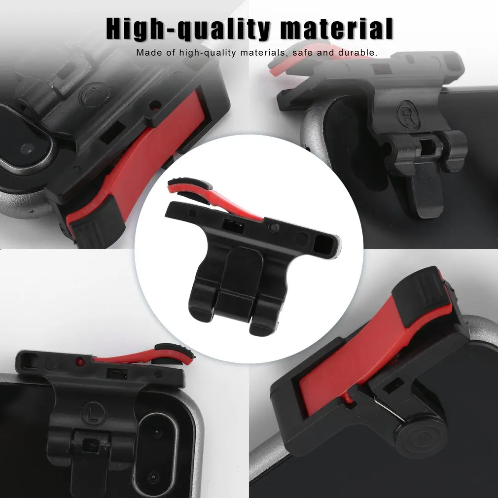 Controlador de jogo móvel gamepad plástico l1r1 keypads telefone joystick sensível atirar e mirar aciona controlador móvel para pubg