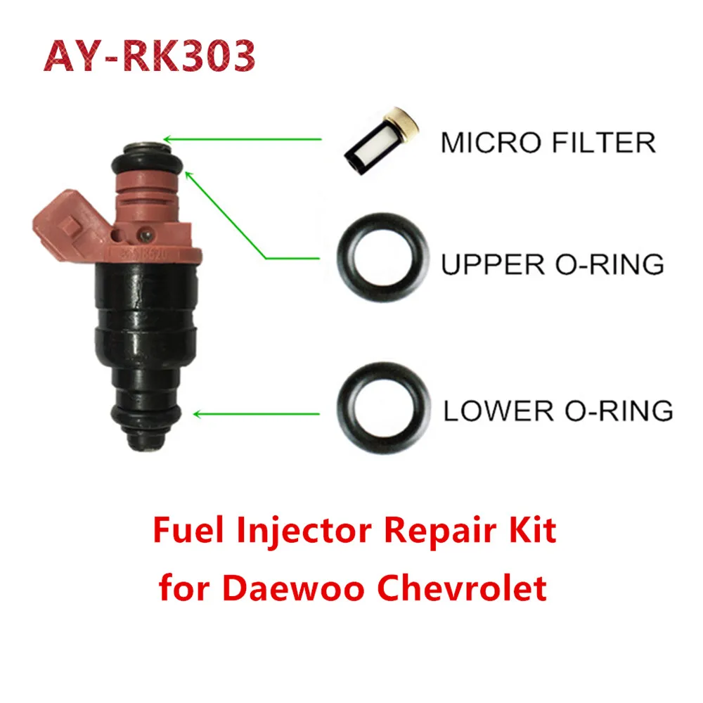 Whole sale 10 sets fuel injector repair kit for Chevrolet Daewoo 1.6 oem 96332261/25182404  (AY-RK303)