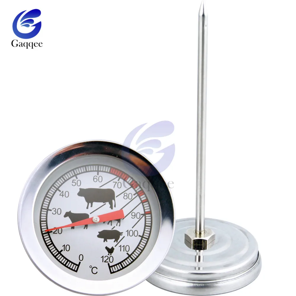 Food Grade Stainless Steel Instant Read Probe Kitchen Thermometer BBQ Food Cooking Meat Gauge Kitchen Oven thermometer