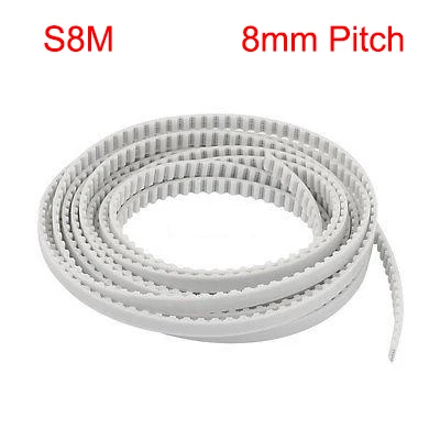 

S8M 15mm 20mm 25mm 30mm Width 8mm Pitch Open Loop End PU Polyurethane Steel Wire Groove Cogged Linear Synchronous Timing Belt