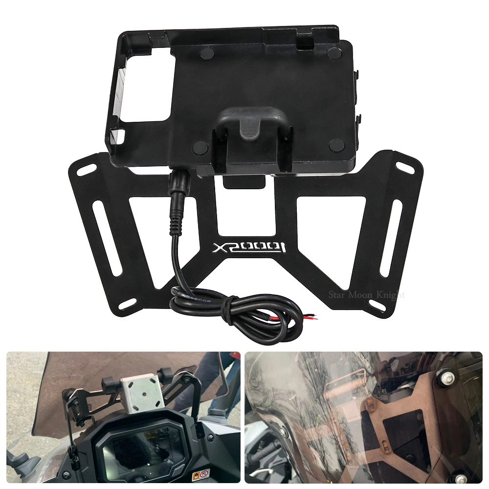 Soporte de navegación para parabrisas delantero de motocicleta, accesorio para Kawasaki Ninja Z1000SX Z 1000 SX 2017-2020, GPS, teléfono