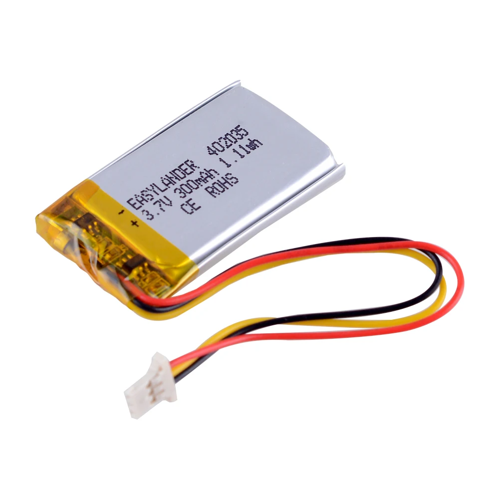 3.7V 250mAh 402035 Li Polymer Battery For GPS DVR  MP3  Driving recorder XIAOYI Car Dash Camera DVR CP5/21/36