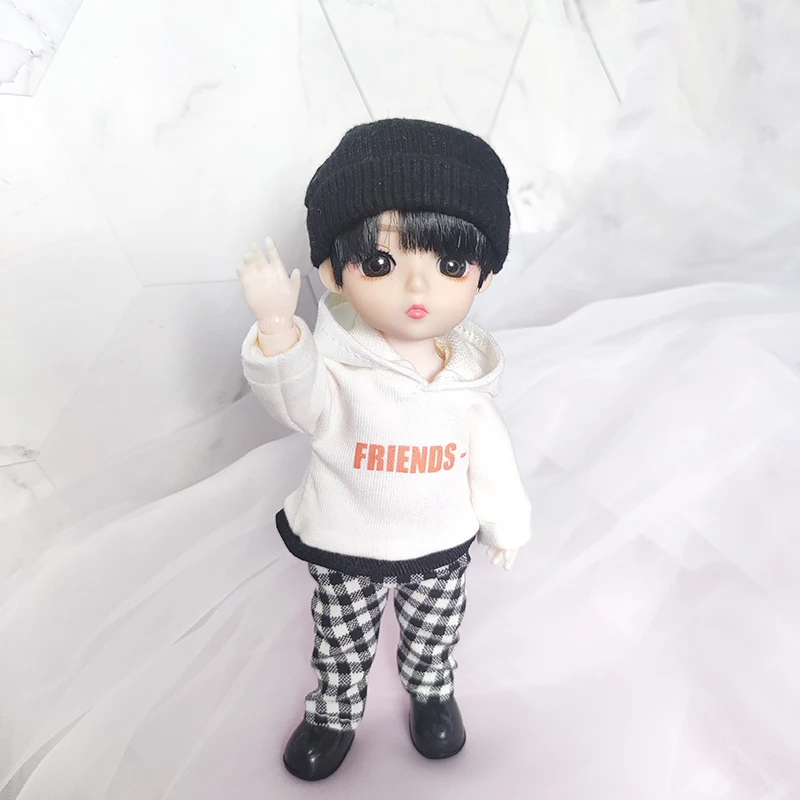 Street Dance of China Wang Yibo Hoodie Star 16cm Figure Doll Toy The Untamed Handwork Sa PX