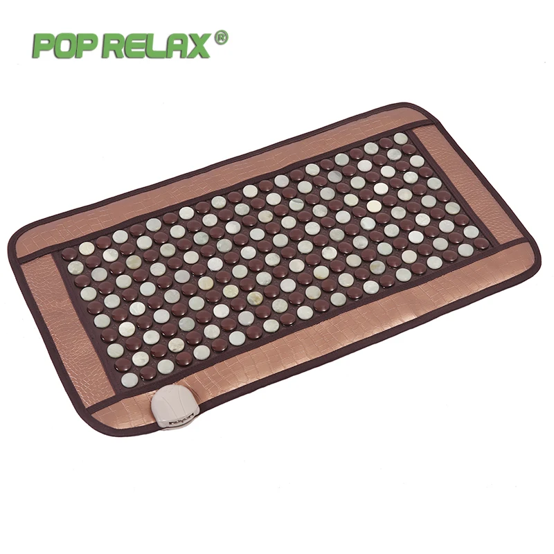 

Pop Relax Korea Health Mattress Tourmaline Jade Germanium Ion Electric Heating Physiotherapy Stone Massage Mat Thermal Mattress