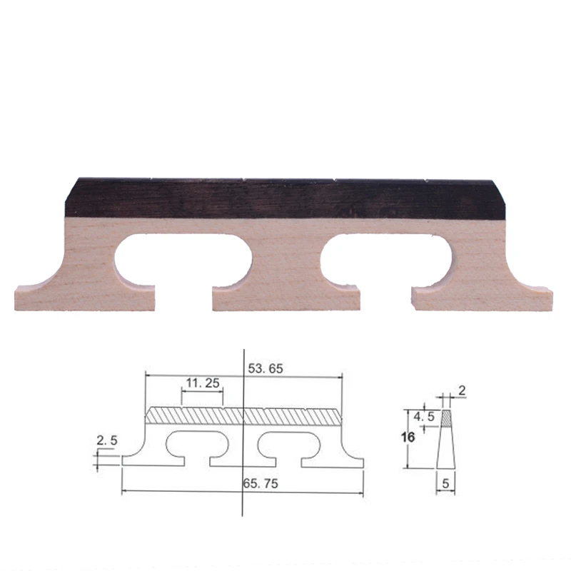 Maple Ebony 4/5/6 String Bridge Banjo Bridge Banjo Parts