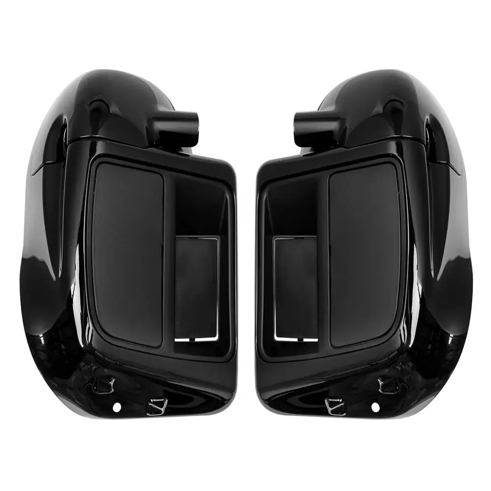 Motocykl jasny czarny dolny wentylowany owiewka ocieplacz na nogi schowek dla Harley Touring Road King Street Electra Glide 2014-2024