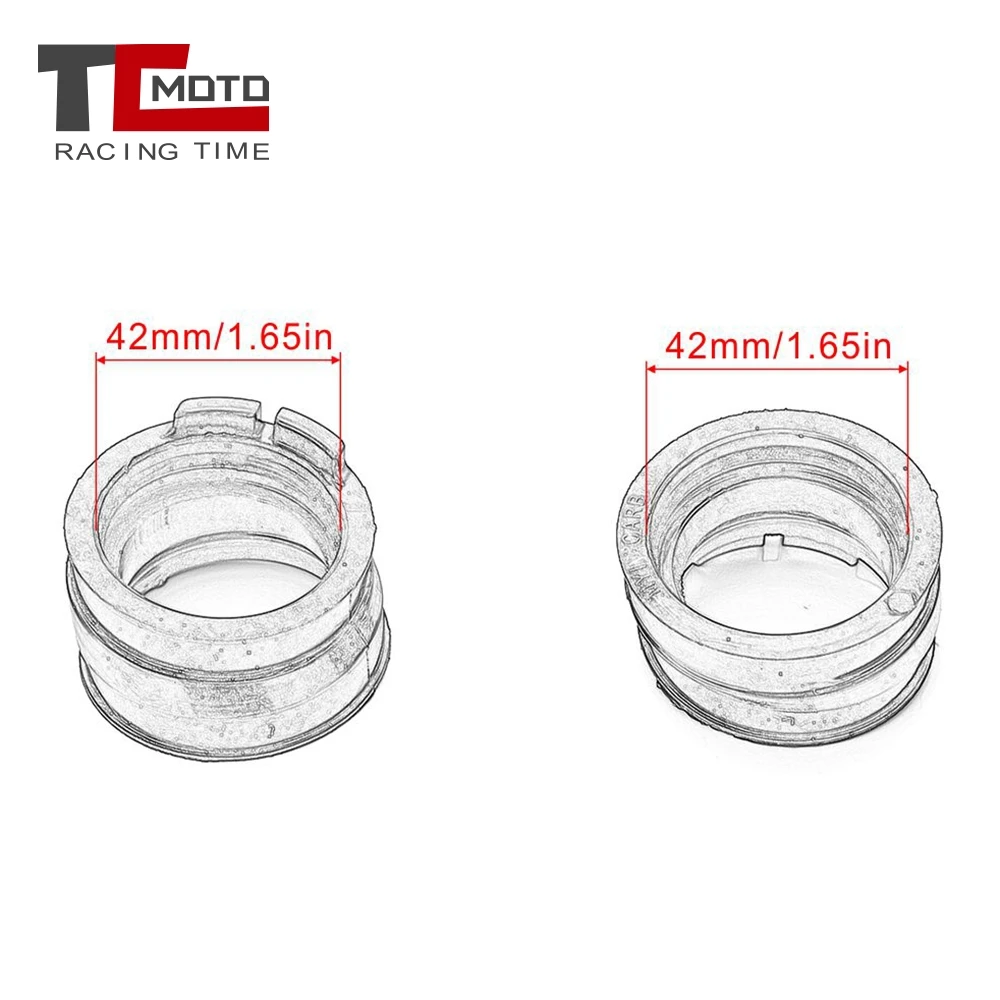 TCMOTO 16211-MY1-000 Motorcycle Carburetor Intake Interface Carb Adapte For Honda XRV750 XRV 750 Africa Twin 1993 - 2003