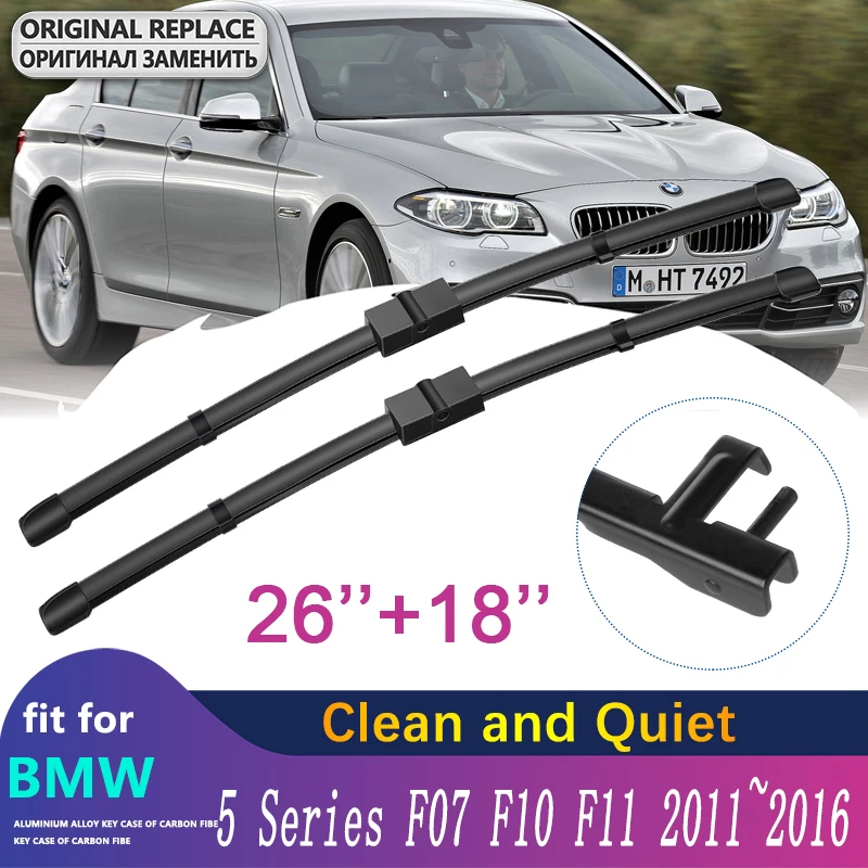 

Car Wiper Blade for BMW 5 Series F07 F10 F11 2011~2016 Windshield Wipers 520i 523i 528i 530i 535i 550i 518d 520d Car Goods