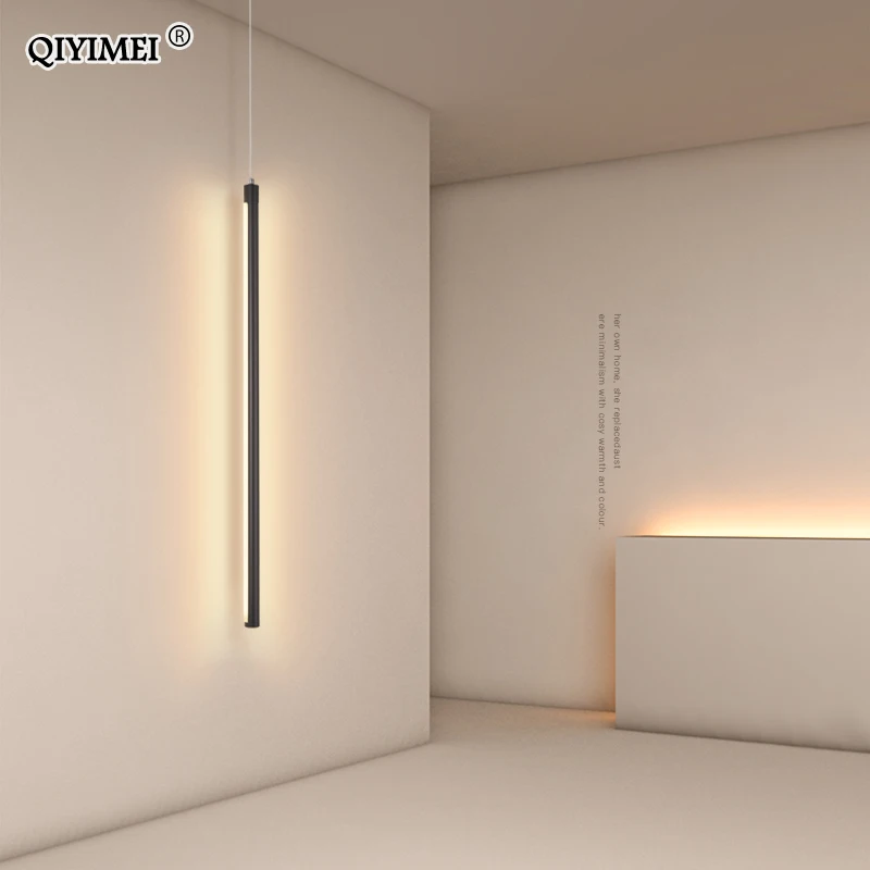 Modern Pendant Lights Minimalist LED Lighting Dimmable With Remote Control For Dining Living Study Room Cord Hanging Lamp Lustre