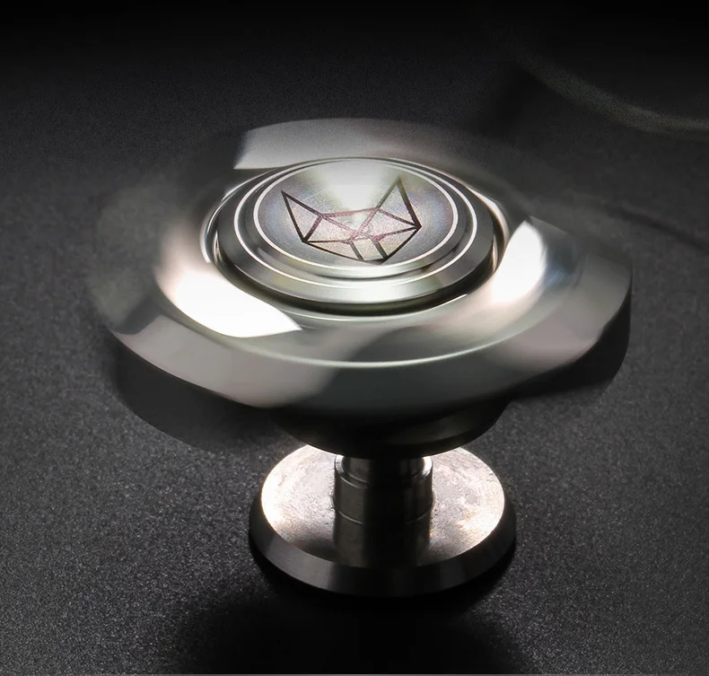 新しいフォックスステンレス鋼金属フィジェットスピナー大人 EDC 抗